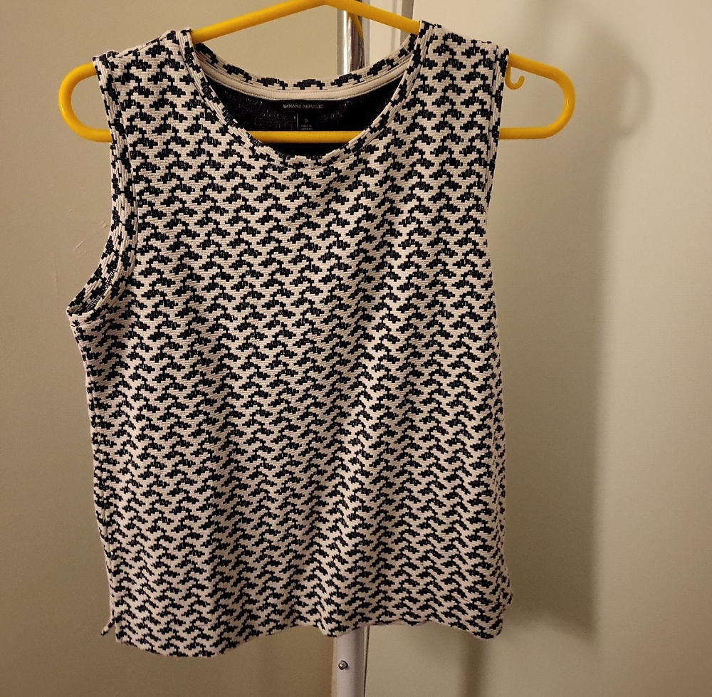 Navy Geometric Tank